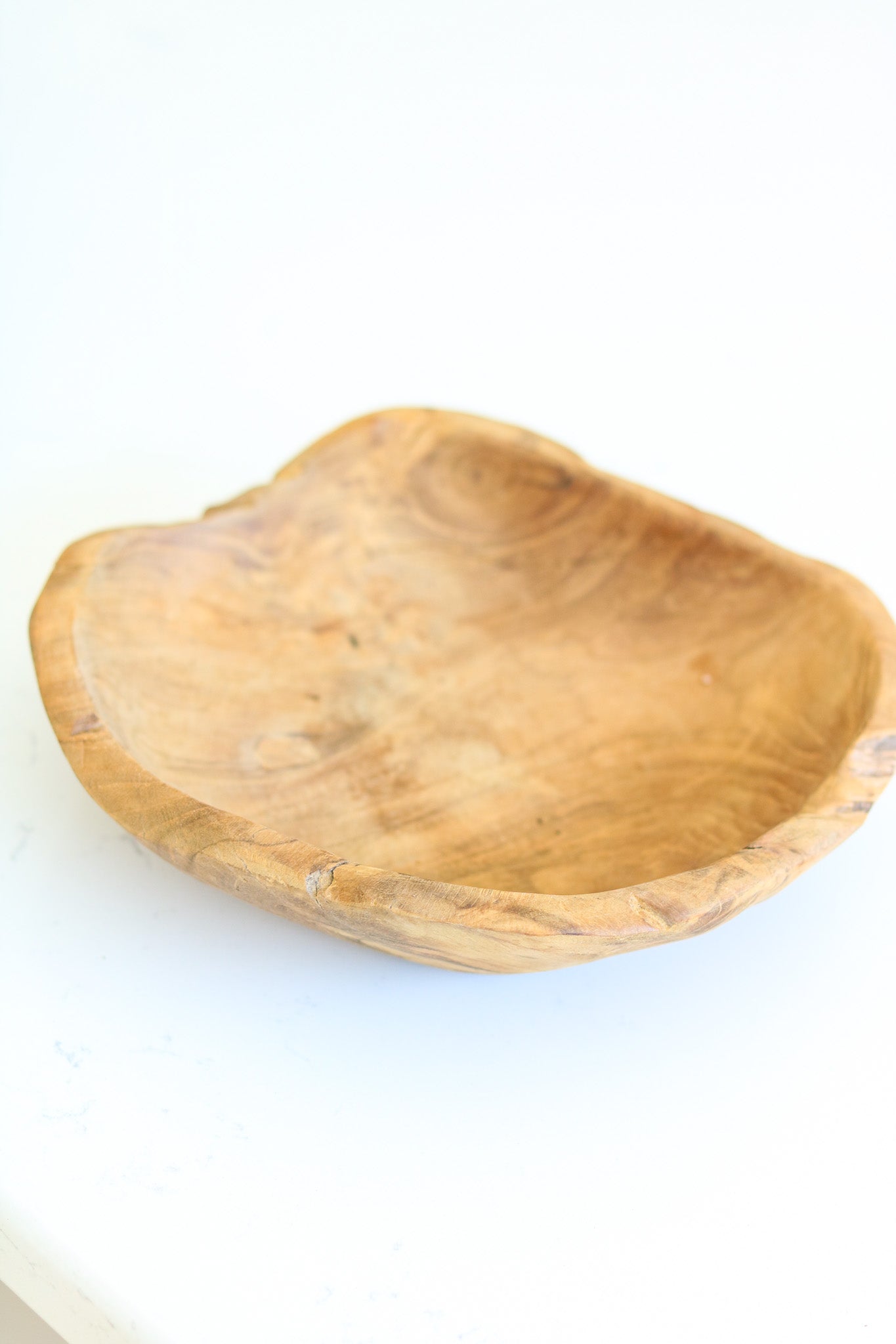 Hand-carved Teak Wood Bowl