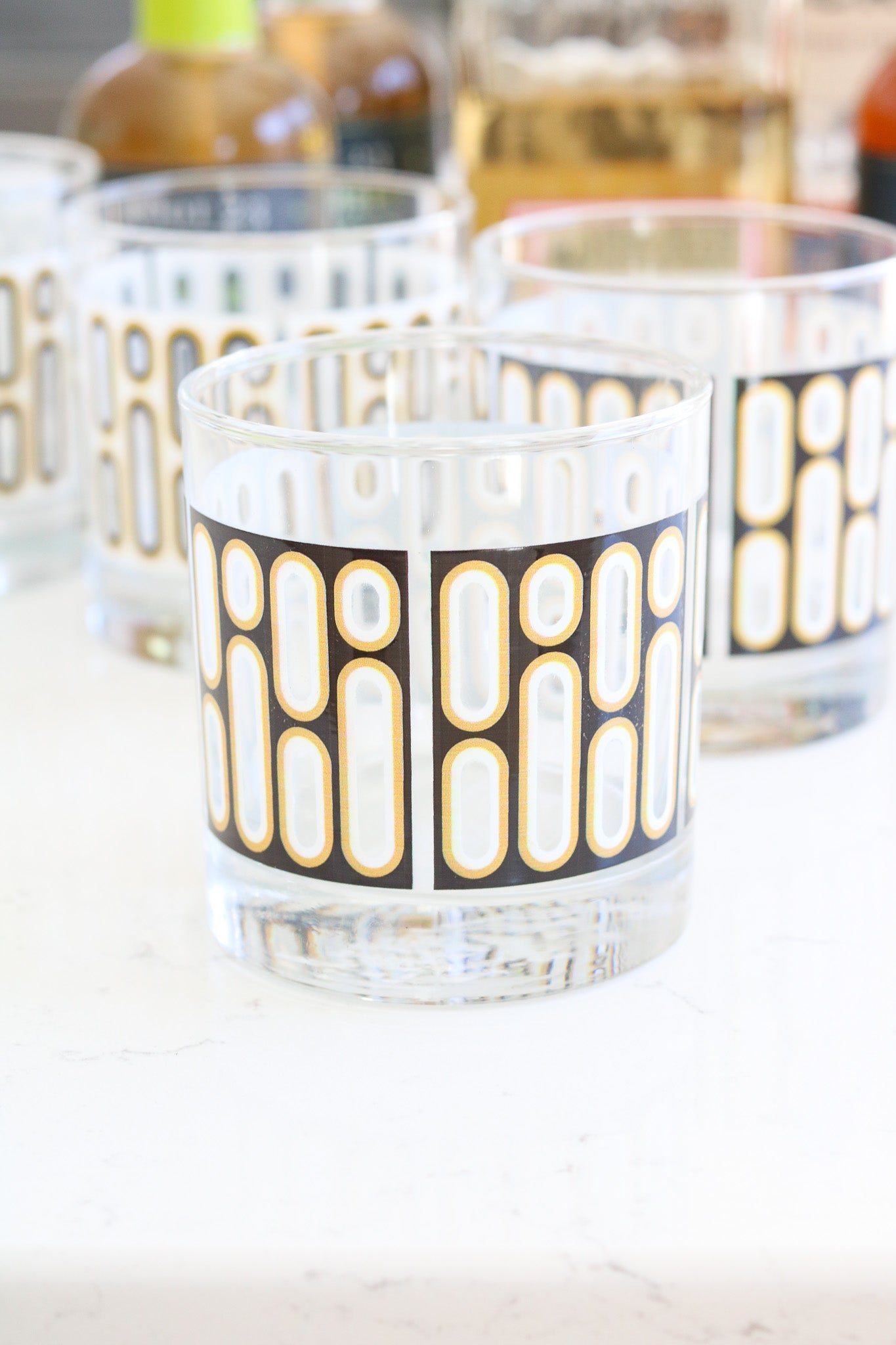 Modern Home Bar Retro Rock Glass