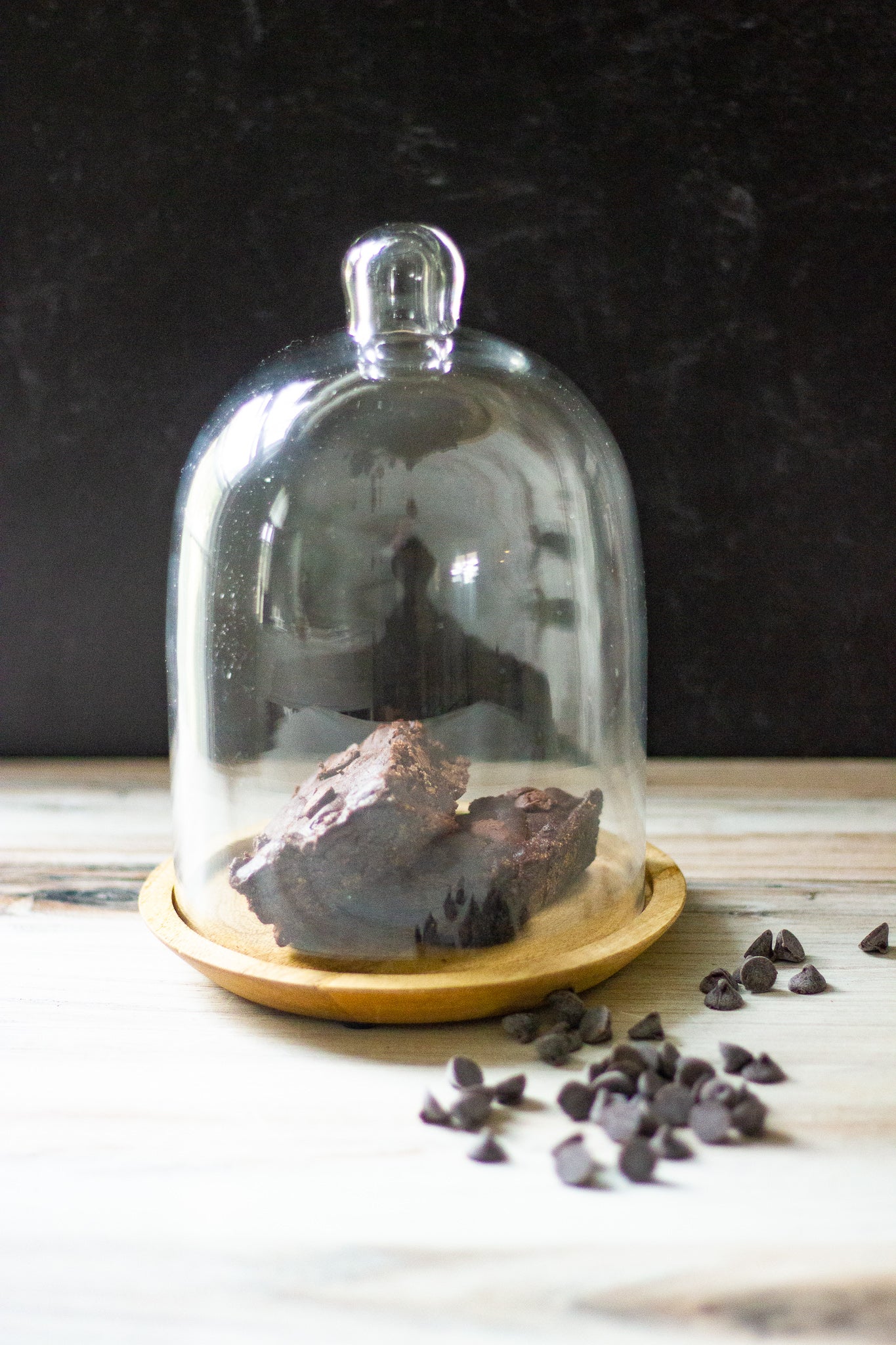 Mango Wood & Glass Cloche